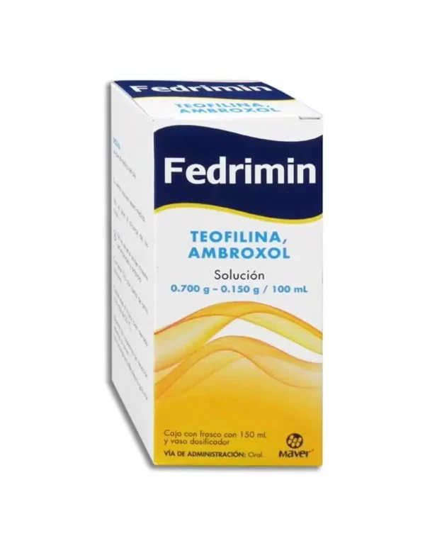 Fedrimin Teofilina Ambroxol Solución 0.700mg/0.150mg/100ml 150ml Maver