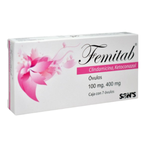 Femitab Clindamicina Ketoconazol 100mg/400mg 7 Óvulos Son´s