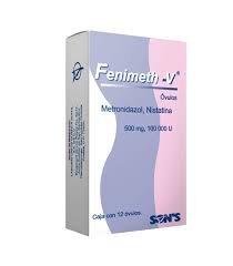 Fenimeth-V Metronidazol 500mg Nistatina 100000 UI 12 Óvulos Son´s