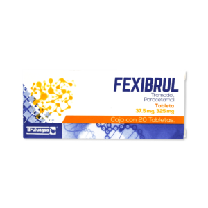 Fexibrul Tramadol Paracetamol 37.5mg/325mg 20 Tabletas Bruluagsa