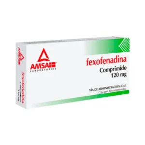 Fexofenadina 120mg 10 Comprimidos Amsa Laboratorios