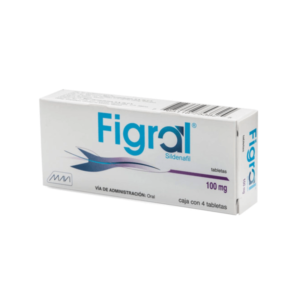 Figral Sildenafil 100mg 4 Tabletas Mavi