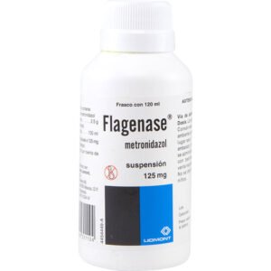 Flagenase Metronidazol Suspensión 125mg/5ml 120ml Liomont