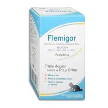Flemigor Guaifenesina Fenilefrina Dextrometorfano 200mg/100mg/200mg/100ml Pediátrico 60ml Degort´s Chemical