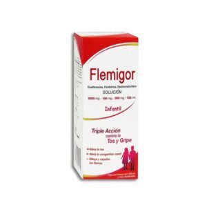 Flemigor Infantil Dextrometorfano 200mg Fenilefrina 100mg Guaifenesina 2,000mg Degort´s Chemical
