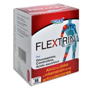 Flextrin Glucosamina Condroitina Ácido Ascórbico 30 Comprimidos CMD