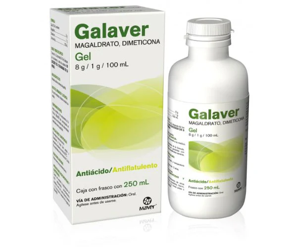 Galaver Magaldrato Dimeticona 8g/1g/100ml Gel 250ml Maver