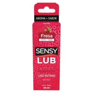 Gel Masajes Uso Íntimo Aroma y Sabor Fresa Sensy Lub