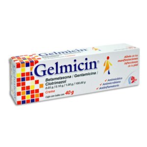 Gelmicin Betametasona Gentamicina Clotrimazol 0.05g/0.10g/1.00g/100.00g Crema 40g Collins