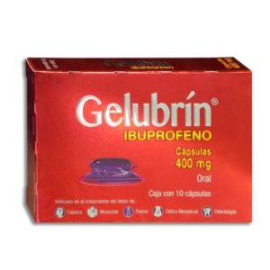 Gelubrín Ibuprofeno 400mg 10 Cápsulas Progela