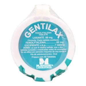 Gentilax Fenolftaleina Laxante 50 Tabletas