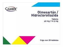 Hidroclorotiazida 12.5mg Olmesartan 40mg 28 Tabletas Camber Pharma