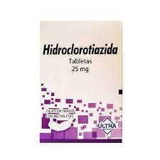 Hidroclorotiazida 25mg 20 Tabletas Ultra Laboratorios