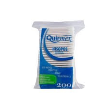 Hisopo 100% Algodón 200 Piezas Quirmex