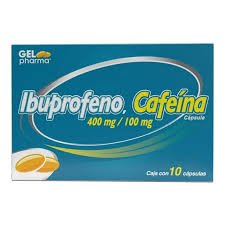 Ibuprofeno - Cafeína 400mg/100mg 10 Cápsulas Gel Pharma