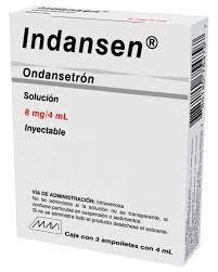 Indansen Ondansetron Solución 8mg/4ml Inyectable 3 Ampolletas Mavi