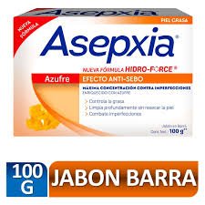 Jabón de Tocador Asepxia Azufre 100g