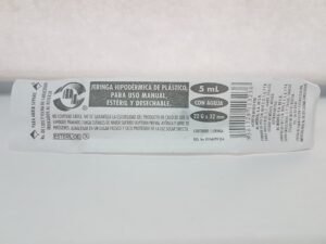 Jeringa Desechable Negra 22X32 5ml DL