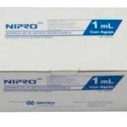 Jeringa de Plástico Insulina 1ml 25G x 16mm Nipro
