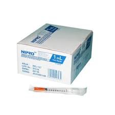 Jeringa de Plástico Insulina 1ml 29G x 13mm Nipro