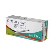 Jeringa de Plástico Insulina 1ml 30G x 13mm DL