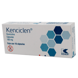 Kenciclen Doxiciclina 100mg 10 Cápsulas Kener Kenciclen Doxiciclina 100mg 10 Cápsulas Kener