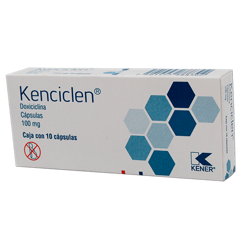 Kenciclen Doxiciclina 100mg 10 Cápsulas Kener