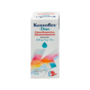 Kenzoflex Duo Ciprofloxacino Dexametasona 3.5mg1mg1ml Solución 5ml Collins 1186 Kenzoflex Duo Ciprofloxacino Dexametasona 3.5mg/1mg/1ml Solución 5ml Collins