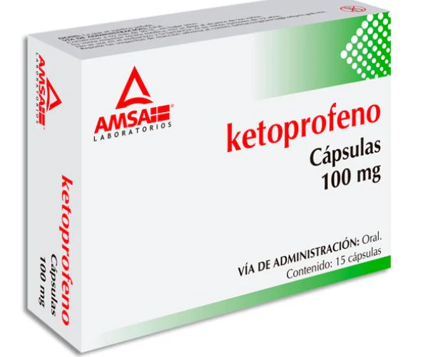 Ketoprofeno 100mg 15 Capsulas Amsa Laboratorios