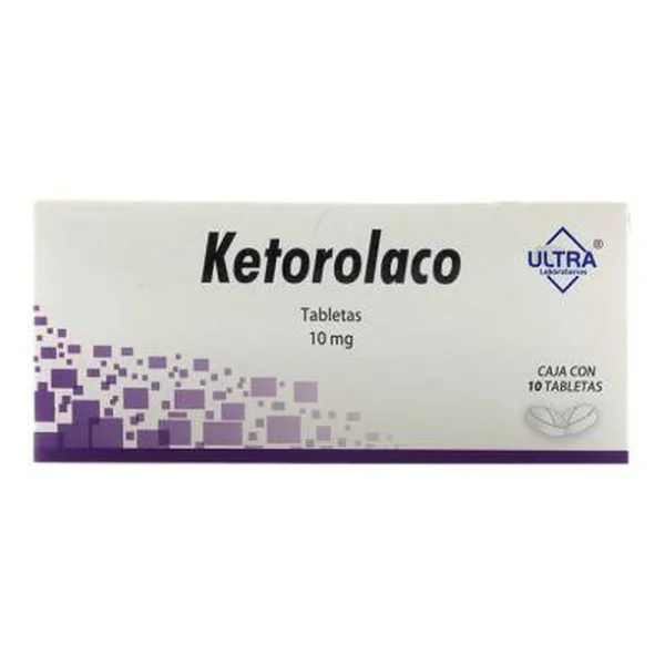 Ketorolaco 10mg 10 Tabletas
