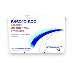 Ketorolaco Solución Inyectable 30mg ml 3 Ampolletas 1ml Neolpharma Ketorolaco Solución Inyectable 30mg / ml 3 Ampolletas 1ml Neolpharma