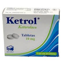 Ketrol Ketorolaco 10mg 10 Tabletas Biomep
