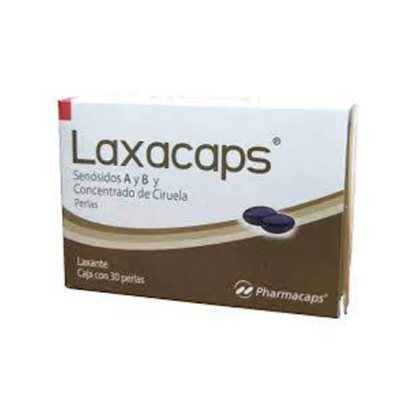 Laxacaps Concentrado Ciruela 50mg Senosidos A y B 12mg 3 Capsulas Pharmacaps