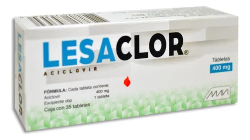 Lesaclor Aciclovir 400mg 35 Tabletas Mavi