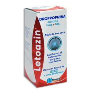 Letoazin Dropropizina 3mg/1ml Jarabe 120ml Novag