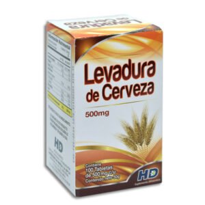 Levadura de Cerveza 500mg 100 Tabletas HD
