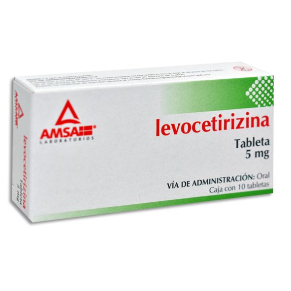 Levocetirizina 5mg 10 Tabletas Amsa Laboratorios