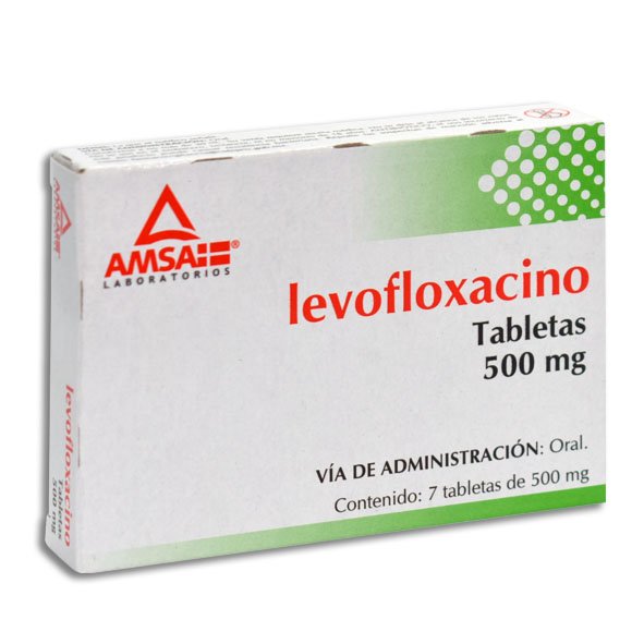 Levofloxacino 500mg 7 Tabletas Amsa Laboratorios