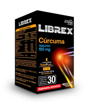 Librex Cúrcuma 100mg 30 Tabletas CMD
