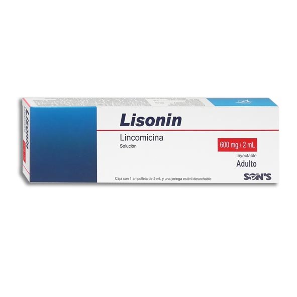 Lisonin Lincomicina 600mg/2ml Solución Inyectable Adulto Son´s