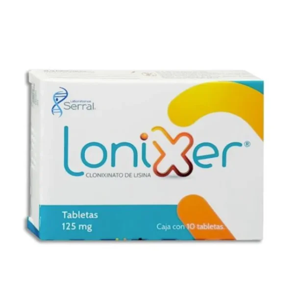Lonixer Clonixinato Lisina 125mg 10 Tabletas Laboratorios Serral