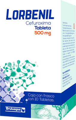 Lorbenil Cefuroxima 500mg 10 Tabletas Bruluagsa