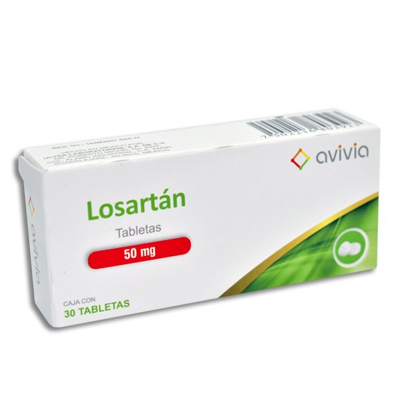 Losartan 50mg 30 Tabletas Avivia Pharma