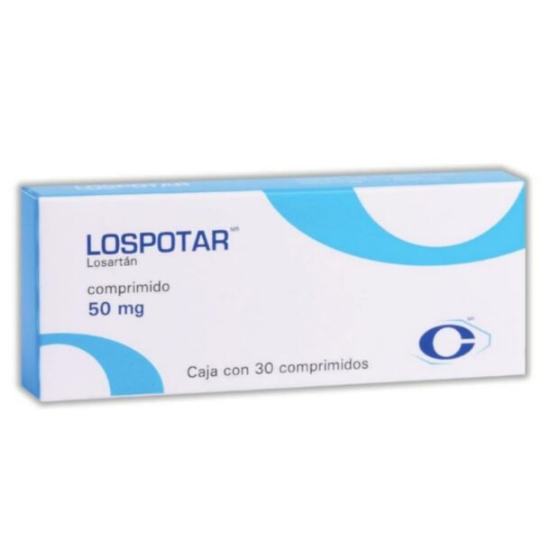Lospotar Losartán 50 mg 30 Comprimidos Cryopharma