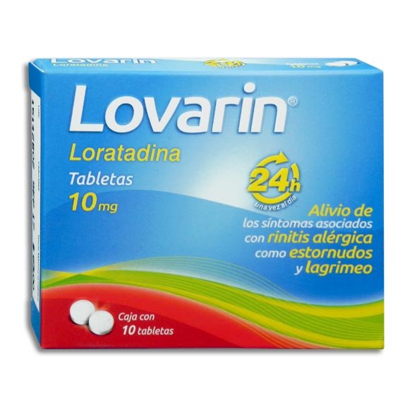 Lovarin Loratadina 10mg 10 Tabletas Collin´s