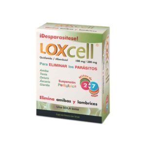 Loxcell Albendazol Quinfamida Suspensión Pediátrica 200mg/100mg/10ml 10ml Sanfer
