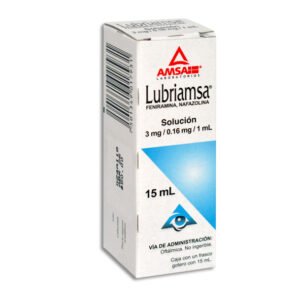 Lubriamsa Feniramina Nafazolina Solución 3mg/0.16mg/1ml 15ml Amsa Laboratorios