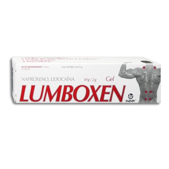 Lumboxen Gel Naproxeno Lidocaína 35g Maver
