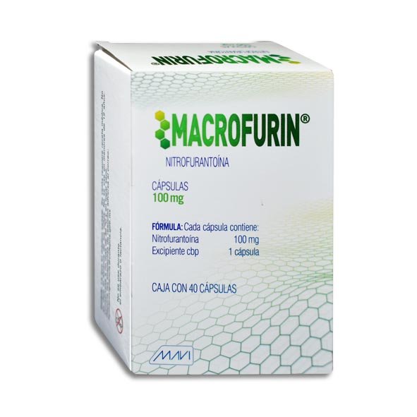 Macrofurin Nitrofurantoína 100mg 40 Cápsulas Mavi