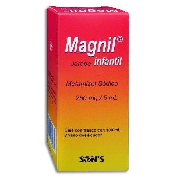 Mangil Infantil Metamizol Sódico Jarabe 250mg/5ml 100ml Son´s